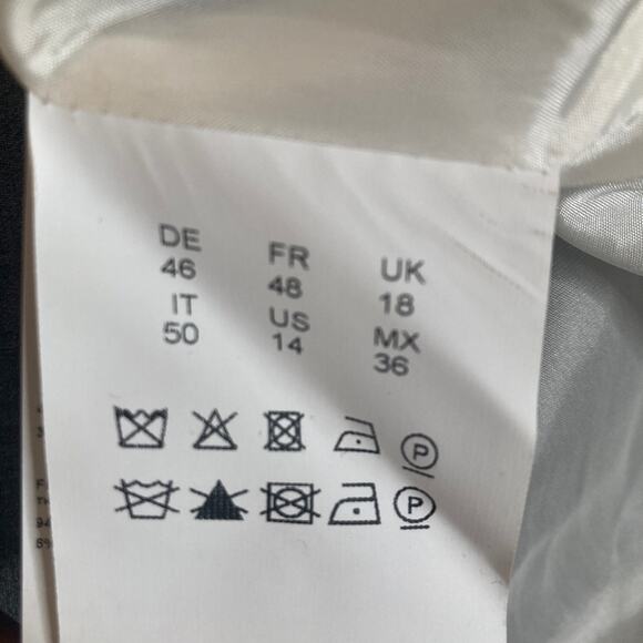 Boss Hugo Boss Jadena Blazer Size 14 Gray 2 Button - Picture 7 of 15